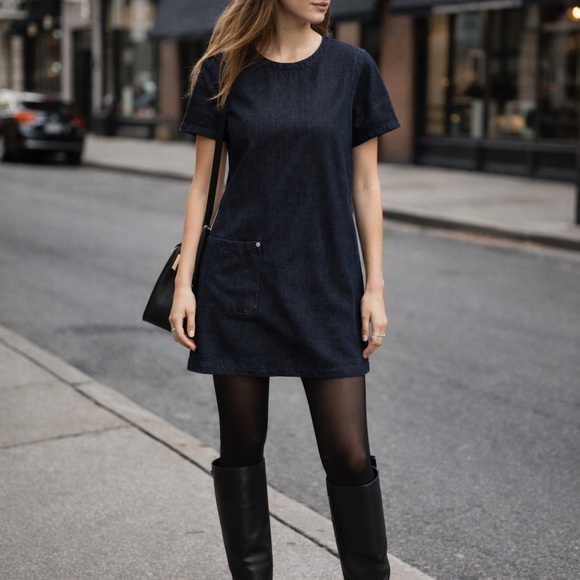 rag & bone Dresses & Skirts - Rag & Bone Ryder Dark Denim Sheath Dress Size XS